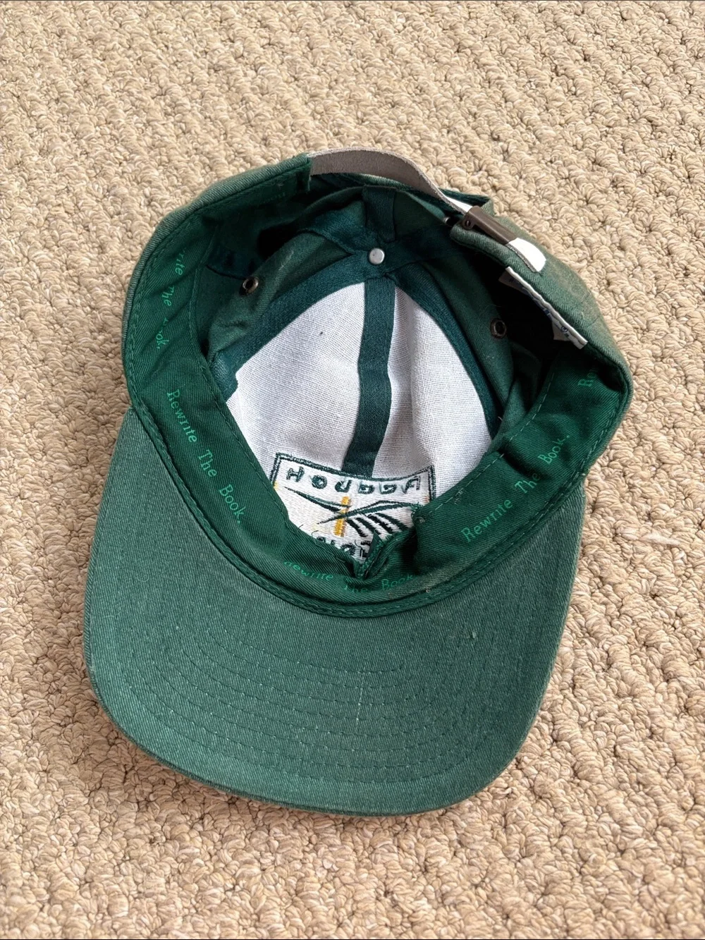 Vintage 90s Reebok Golf Green Baseball Cap Logo